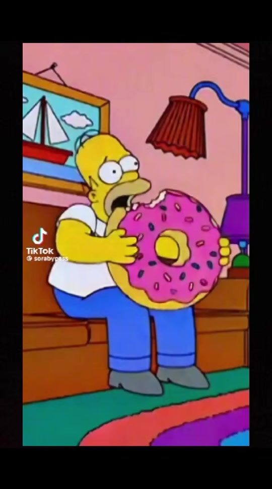 Fotograma del video corto Homer Drops His Donut de The D’Oh Account